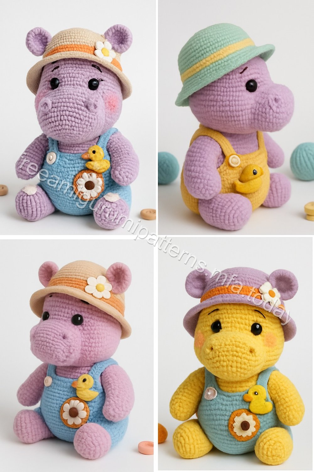 Amigurumi Hippo Free Pattern