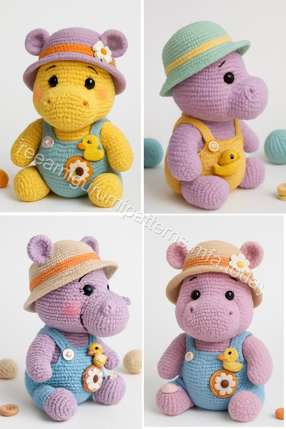 Amigurumi Hippo Free Pattern