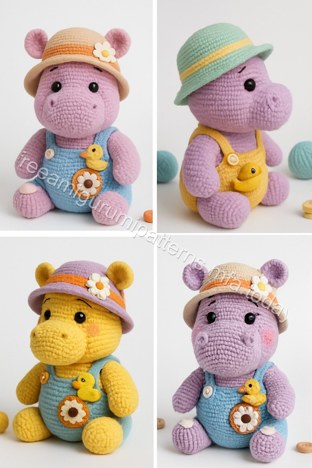 Amigurumi Hippo Free Pattern
