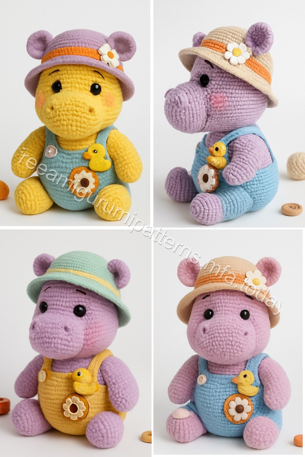 Amigurumi Hippo Free Pattern