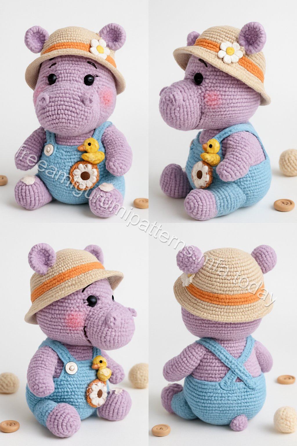 Amigurumi Hippo Free Pattern