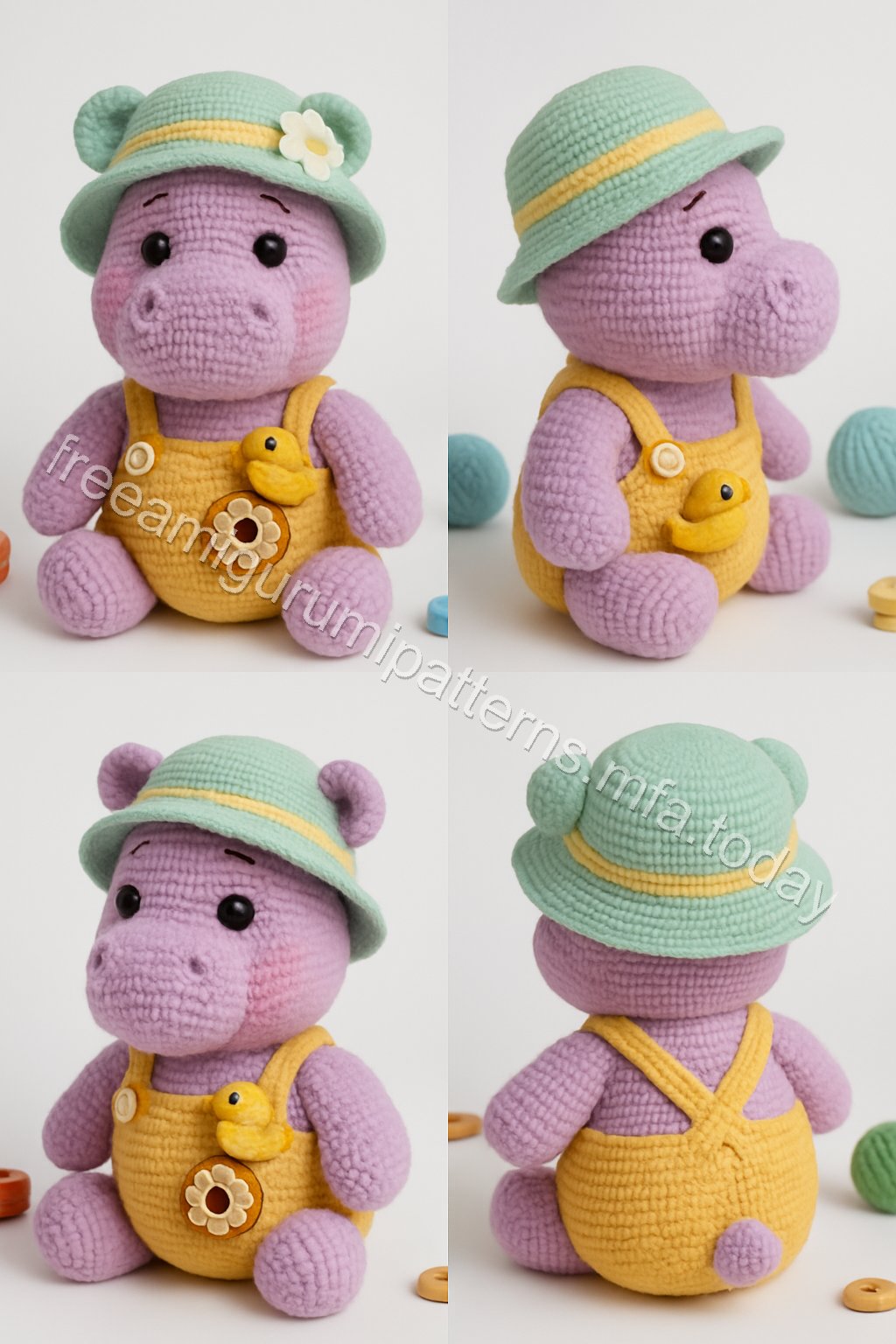 Amigurumi Hippo Free Pattern