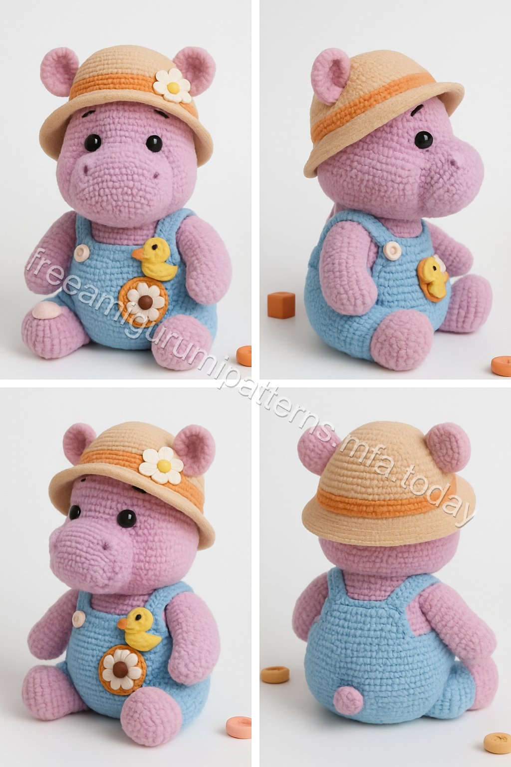 Amigurumi Hippo Free Pattern