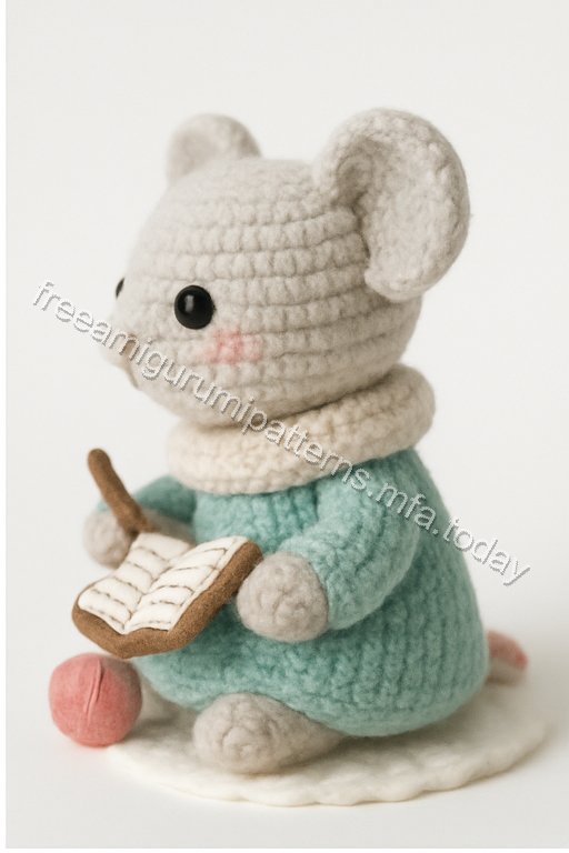 Amigurumi Mouse Homework Nook Free Pattern