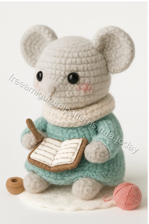 Amigurumi Mouse Homework Nook Free Pattern