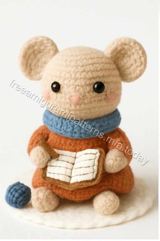 Amigurumi Mouse Homework Nook Free Pattern