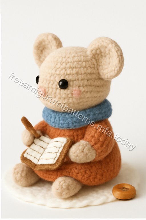 Amigurumi Mouse Homework Nook Free Pattern