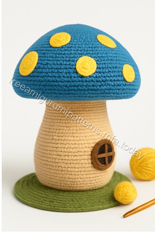Amigurumi Mushroom Fairy Garden House Free Pattern