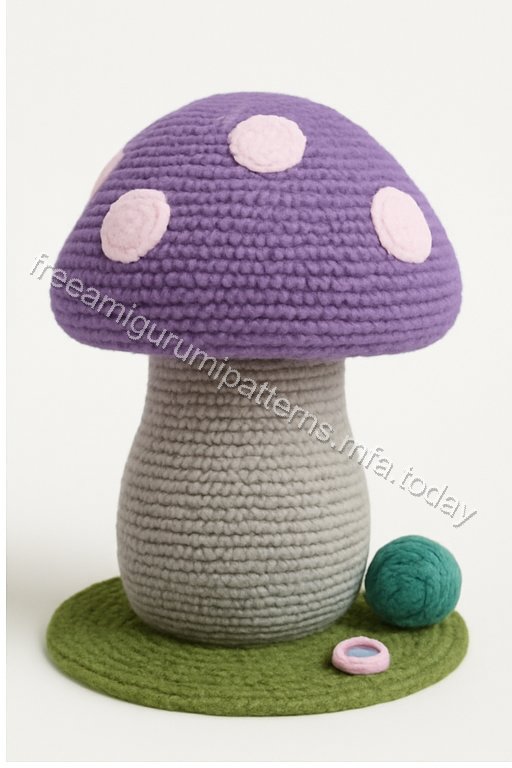 Amigurumi Mushroom Fairy Garden House Free Pattern