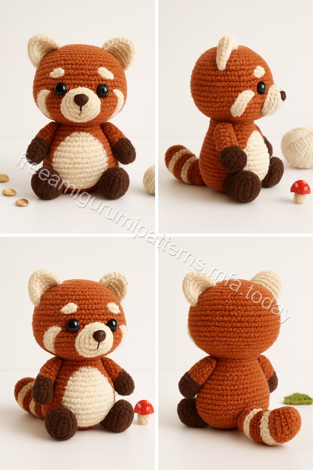 Amigurumi Red Panda Free Pattern