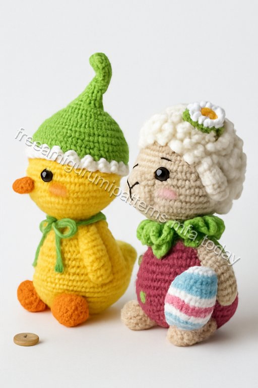 Amigurumi Spring Harvest Trio Free Pattern