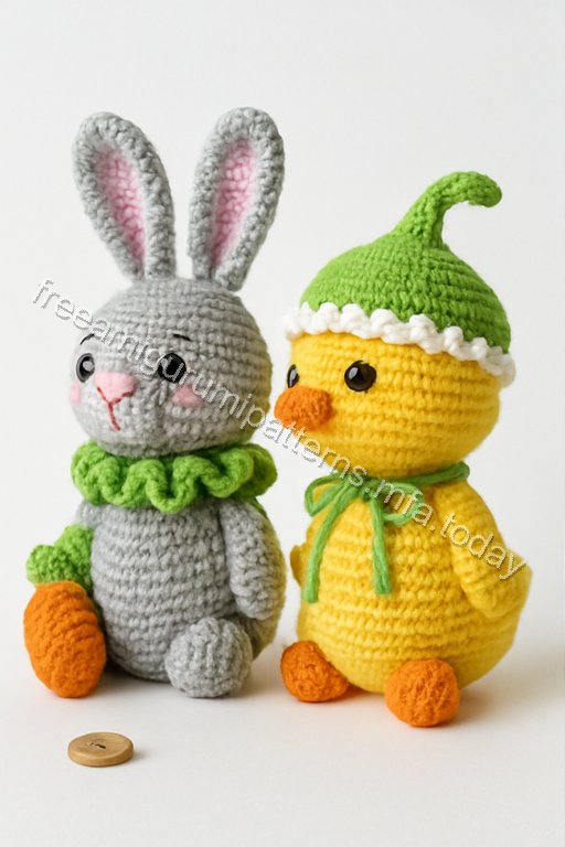 Amigurumi Spring Harvest Trio Free Pattern