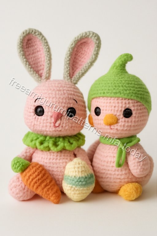 Amigurumi Spring Harvest Trio Free Pattern