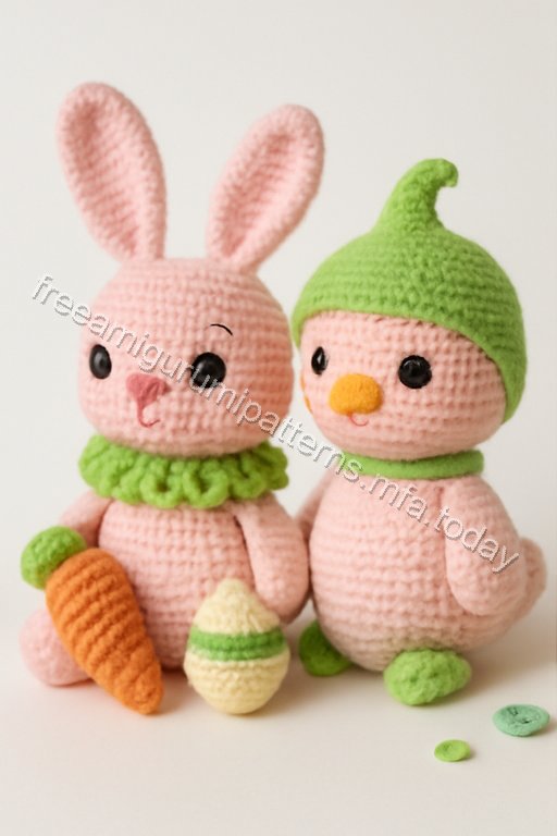 Amigurumi Spring Harvest Trio Free Pattern