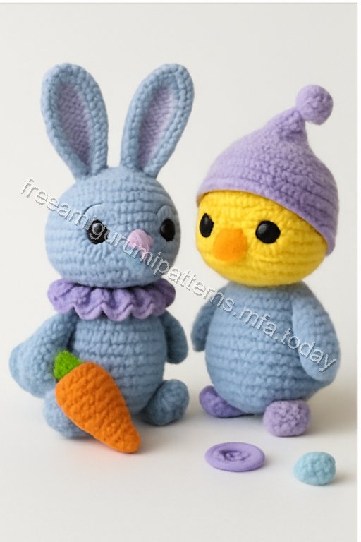 Amigurumi Spring Harvest Trio Free Pattern