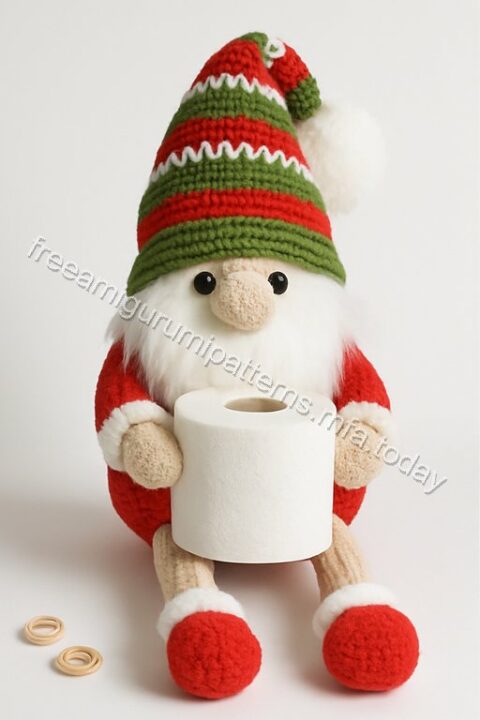 Amigurumi Christmas Toilet Paper Holding Gnome Free Pattern - gnome-q1p1.jpg