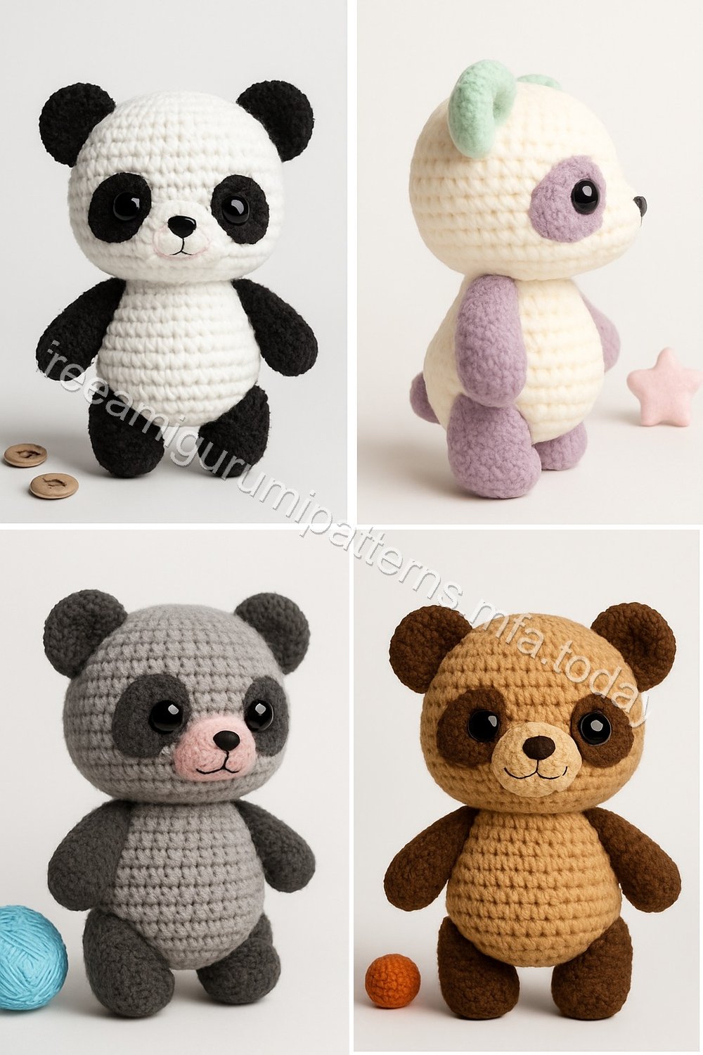 Amigurumi Panda Free Pattern