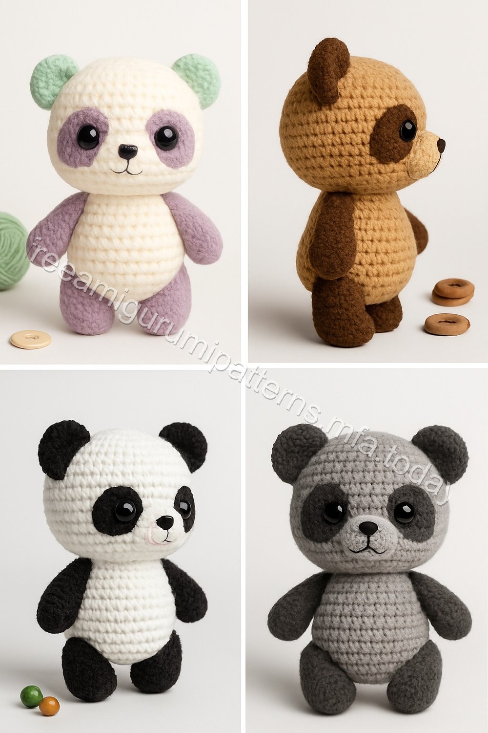 Amigurumi Panda Free Pattern