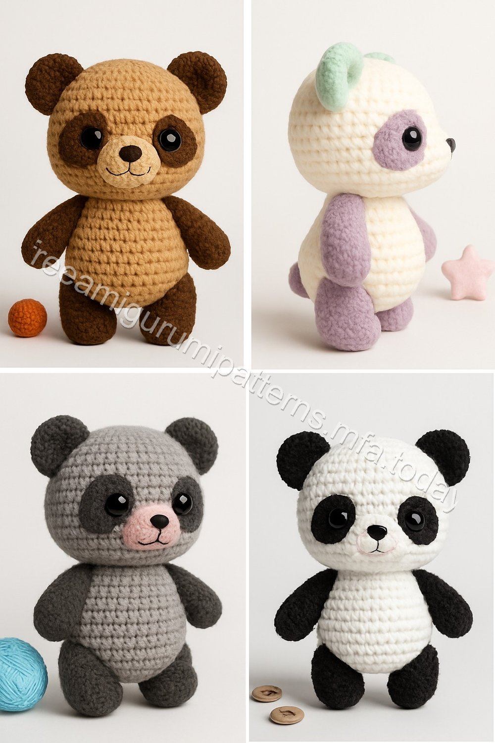 Amigurumi Panda Free Pattern