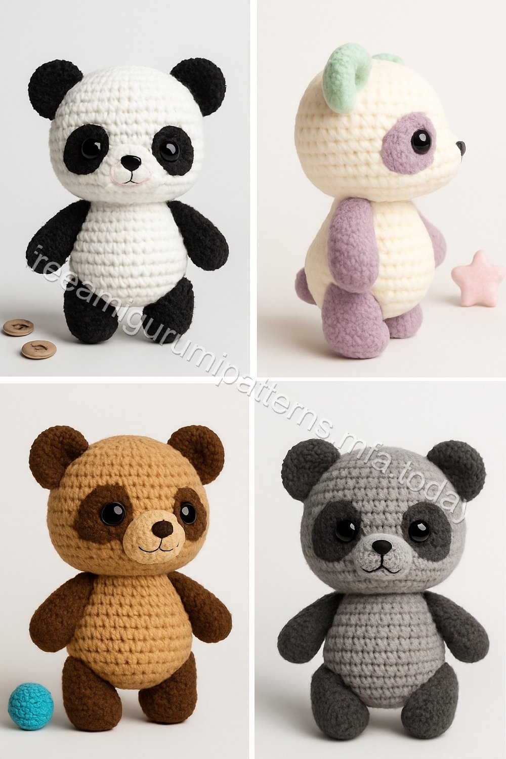 Amigurumi Panda Free Pattern