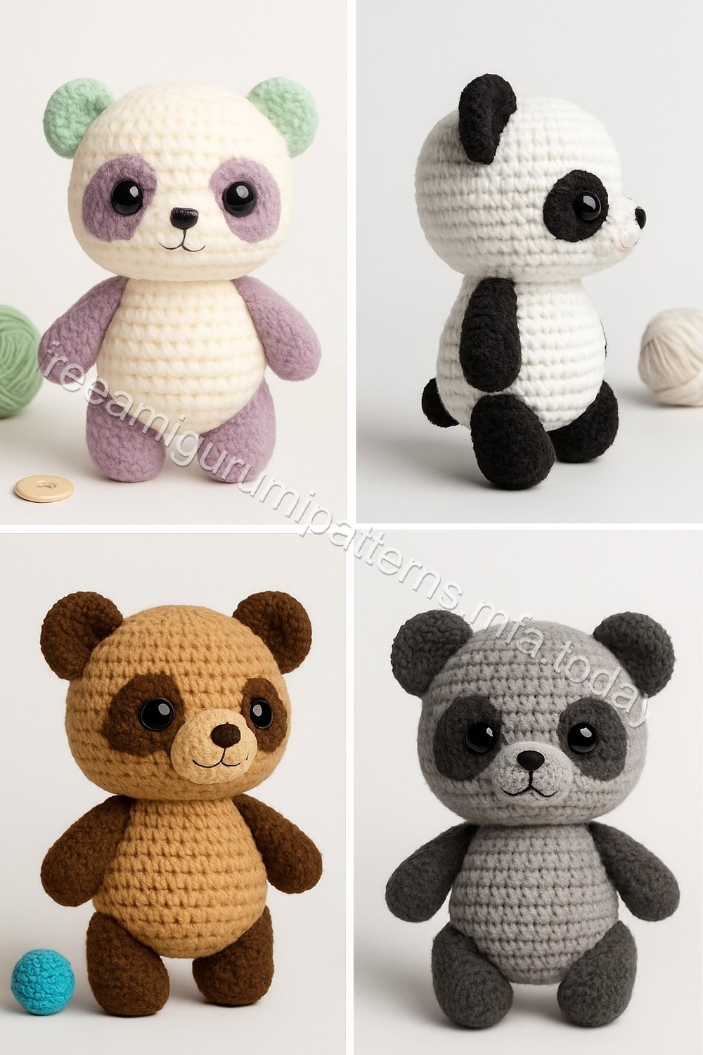 Amigurumi Panda Free Pattern