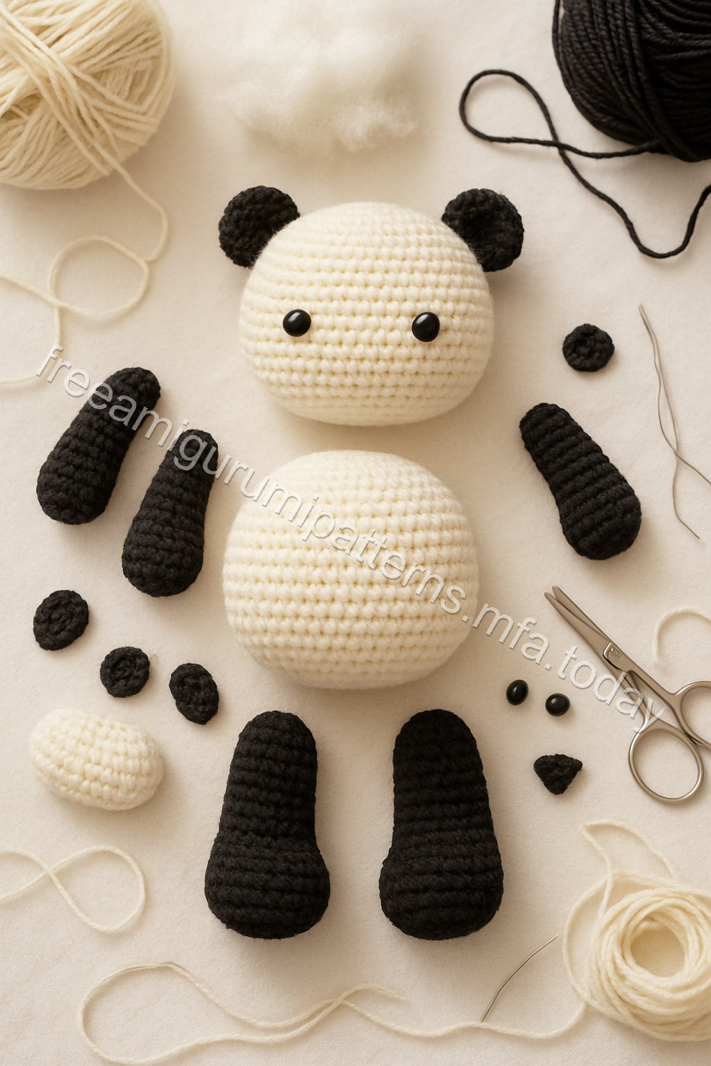Amigurumi Panda Free Pattern